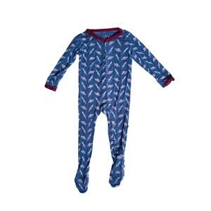 Kickee Pants Bamboo Rocket Space Snap Footed Sleeper Size 6-12 Months